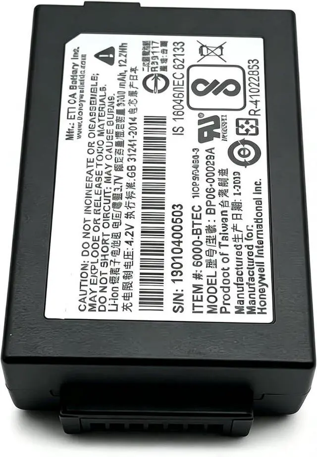 Alt view image 2 of 7 - 3PCS BP06-00028 Scanner Battery for BP06-00028A BP06-00029A BP06-00029C 6000-TESC CBT-110L 3.7V/3300mAh/Li-ion