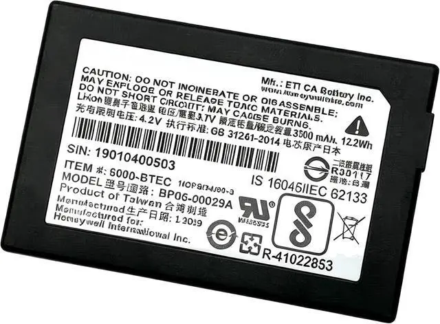 Alt view image 7 of 7 - 3PCS BP06-00028 Scanner Battery for BP06-00028A BP06-00029A BP06-00029C 6000-TESC CBT-110L 3.7V/3300mAh/Li-ion