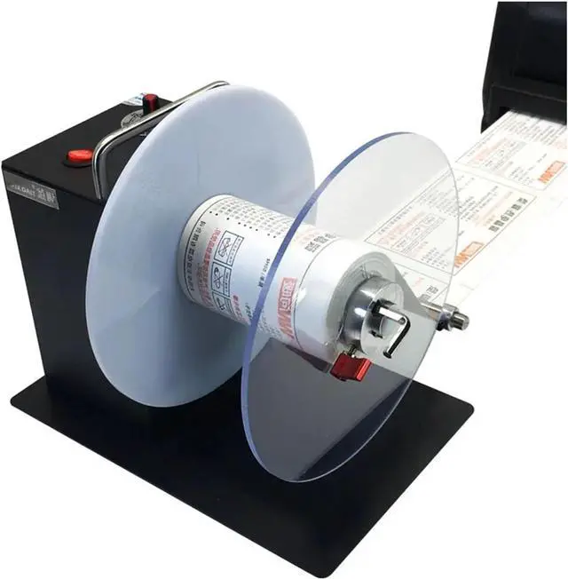 Alt view image 3 of 7 - Label Rewinding Machine Two-way Automatic Rewinder Self-adhesive Barcode Machine Clothing Tag Reeler Industrial Grade(F202)