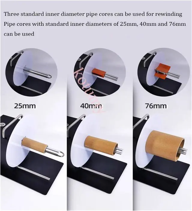 Alt view image 4 of 7 - Label Rewinding Machine Two-way Automatic Rewinder Self-adhesive Barcode Machine Clothing Tag Reeler Industrial Grade(F202)