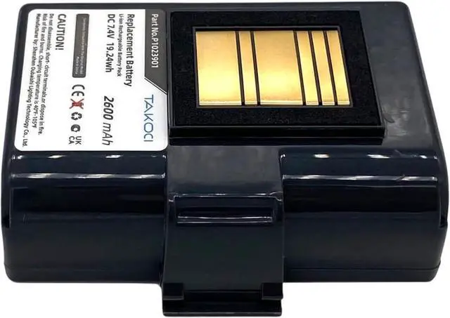 Alt view image 3 of 5 - Battery Compatible with QLN220, QLn220HC, QLN320, QLn320HC, ZQ500, ZQ510, ZQ520, ZQ521, ZQ610, ZQ610HC, ZQ620, ZQ620HC, ZR628, ZR638 7.4V/2600mAh