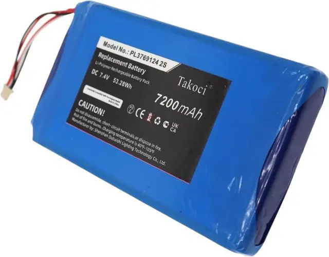 Alt view image 2 of 4 - Battery Compatible with I80 7.4V/7200mAh