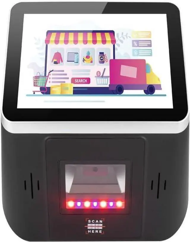 Main image of 8 Inch Price Checker, Barcode QR Code Scanner, Wall Mounted POS Terminal Win System, Touch Screen, Price Check, WiFi, i5 4th Generation, LAN