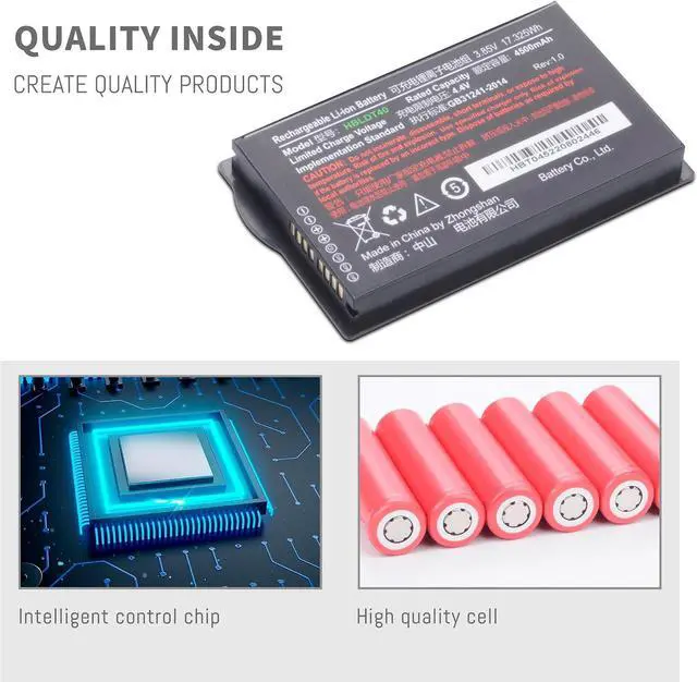 Alt view image 5 of 7 - HBLDT40 Battery for Urovo DT40 DT40SE PDA Barcode Scanner Battery with The Capacity 3.85V 4500mah/17.325Wh Upgraded Version New Li-ion Battery Replacement