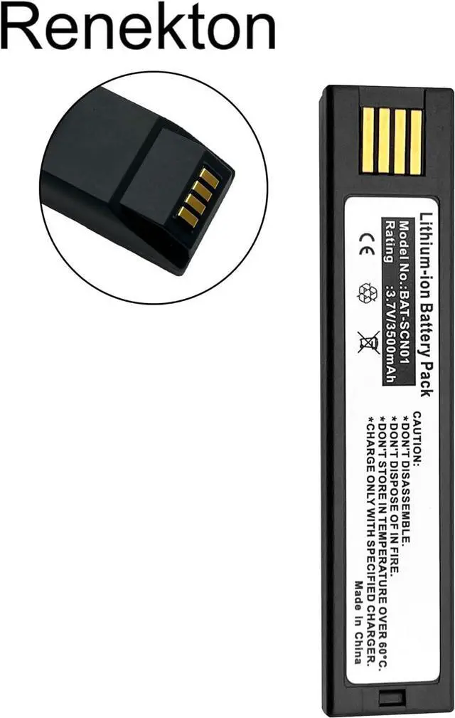 Alt view image 2 of 7 - 3500mAh BAT-SCN01 Barcode Scanning Collector Battery for Honeywell Voyager 1202G 1902GHD GSR 1452G 4820 3820 4820i Xenon 5620 6320 4620 Granit 1911i 1981i 3820G 1472G 1952 BAT-SCN01 50121527-002
