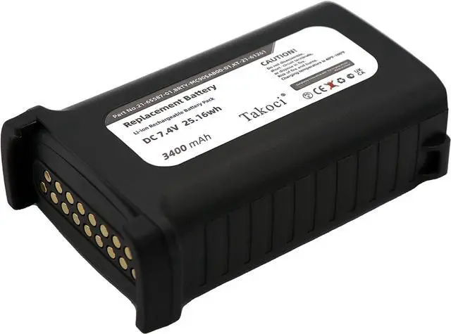Main image of Replacement Battery for Symbol MC9000, MC9000-G, MC9000-K, MC9000-S, MC9010, MC9050, MC9060, MC9060-G, MC9060-K,fits Part No 21-61261-01, 21-65587-01, 21-65587-02, 21-65587-03,7.4V 3400mAh / 25.16Wh