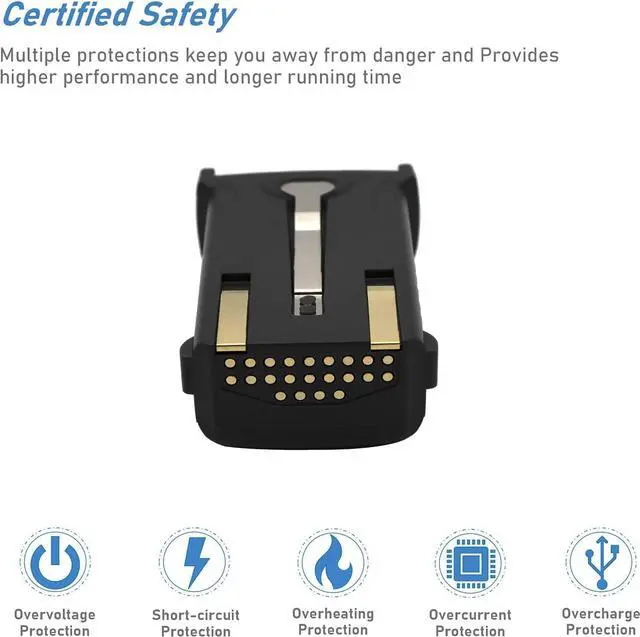 Alt view image 4 of 4 - Replacement Battery for Symbol MC9000, MC9000-G, MC9000-K, MC9000-S, MC9010, MC9050, MC9060, MC9060-G, MC9060-K,fits Part No 21-61261-01, 21-65587-01, 21-65587-02, 21-65587-03,7.4V 3400mAh / 25.16Wh