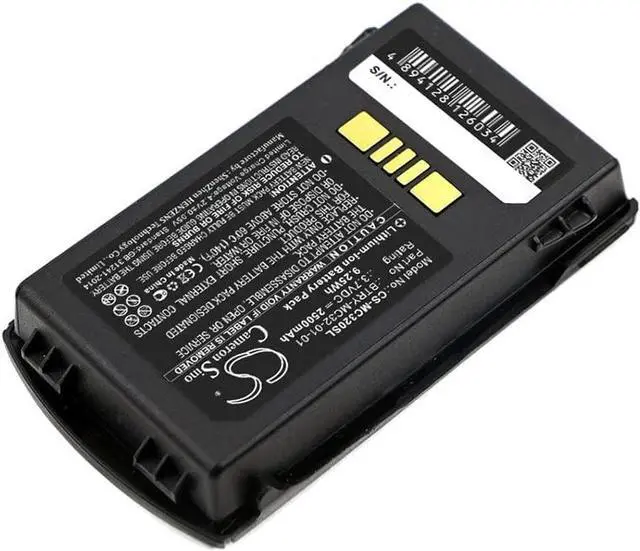 Alt view image 2 of 5 - Battery for Zebra MC3200, MC3300, BTRY-MC32-01-01, BTRY-MC32-52MA-01, BTRY-MC32-52MA-10,