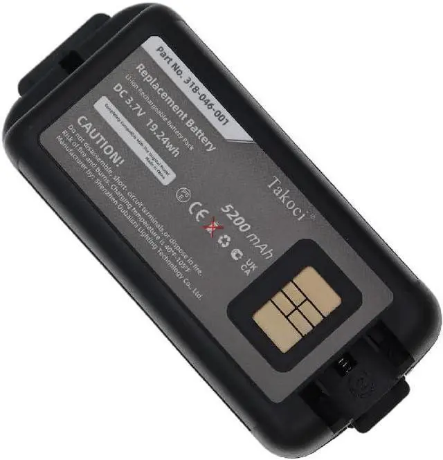 Alt view image 3 of 5 - Replacement Battery for Intermec CK70, Intermec CK71,fits Part no.1001AB01,1001AB02,318-046-001,318-046-011,AB18 Barcode Scanner 5200mAh
