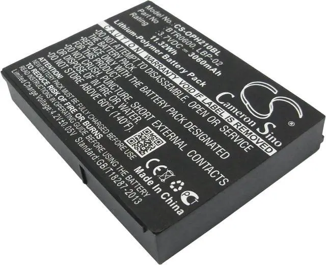 Main image of Barcode Scanner Battery for H21, H21 1D, H21 1D Alpha, H21 1D QWERTY, H21 2, H21 2D, H21 2D Alpha, H21 2D QWERTY, H22, H22 1D Alpha, H22 1D QWERTY, H22 2D alphaLi-Polymer 3060mAh / 11.32Wh