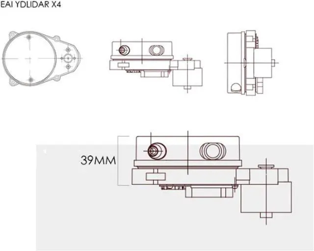 Alt view image 2 of 2 - Taidacent Long Range Lidar Sensor Sensor Lidar Scanner Ranging Sensor Module 10 m 8 m Ranging Frequency X4 X2 Portable Laser Scanner ( X2L 360 ° Lidar Scanner 8m 7Hz Scanning Frequency)