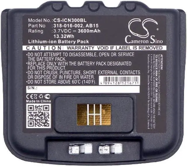 Alt view image 3 of 3 - Bband Replacement for Battery Intermec 318-016-001, 318-016-002, AB15, AB16, AB9 CN3, CN3E, CN4, CN4E 3.7v