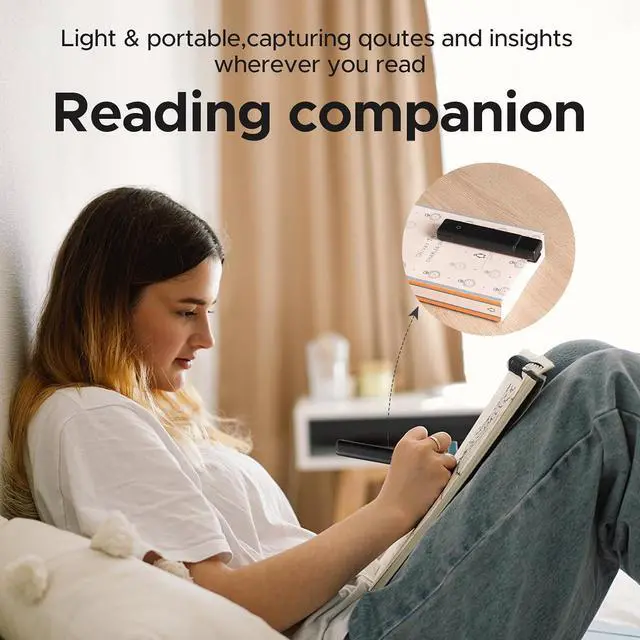 Alt view image 4 of 7 - VYU iMark Digital Highlighter, Book Markers for Reading and Annotations, Real-Time Sync to Digitize, Store, and Share Quote Cards, Best Gift for Book Lovers, Students