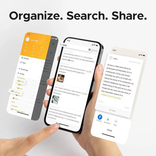 Alt view image 5 of 7 - VYU iMark Digital Highlighter, Book Markers for Reading and Annotations, Real-Time Sync to Digitize, Store, and Share Quote Cards, Best Gift for Book Lovers, Students