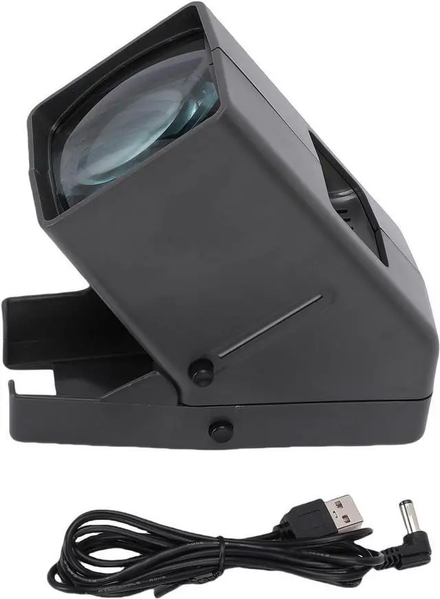 Alt view image 6 of 6 - 35mm Slide and Film Magnification LED Lighted Illuminated Viewing USB Powered Battery Operated, with Eject Button and Sliding Tray, for 35mm Slides Positive Film Negatives