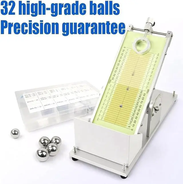 Alt view image 5 of 7 - Adhesive Tape Initial tack Tester, Manual Tester with 32 Steel Balls, Adjustable Angle 0-60° for Adhesive Tapes, Stickers, Labels, Foam, and adhesives