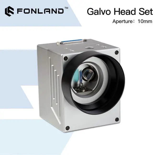 Alt view image 2 of 7 - SG7110 Fiber Laser Scanning Galvo Head Set 10.6um &1064nm & 355nm 10mm Galvanometer Scanner with Power Supply (No Red Light, 355nm UV Machine)