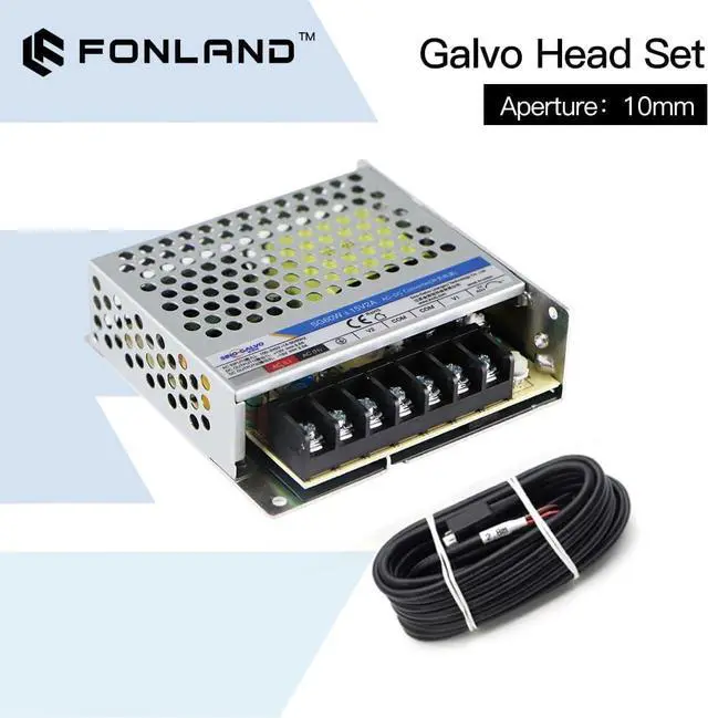 Alt view image 5 of 7 - SG7110 Fiber Laser Scanning Galvo Head Set 10.6um &1064nm & 355nm 10mm Galvanometer Scanner with Power Supply (No Red Light, 355nm UV Machine)