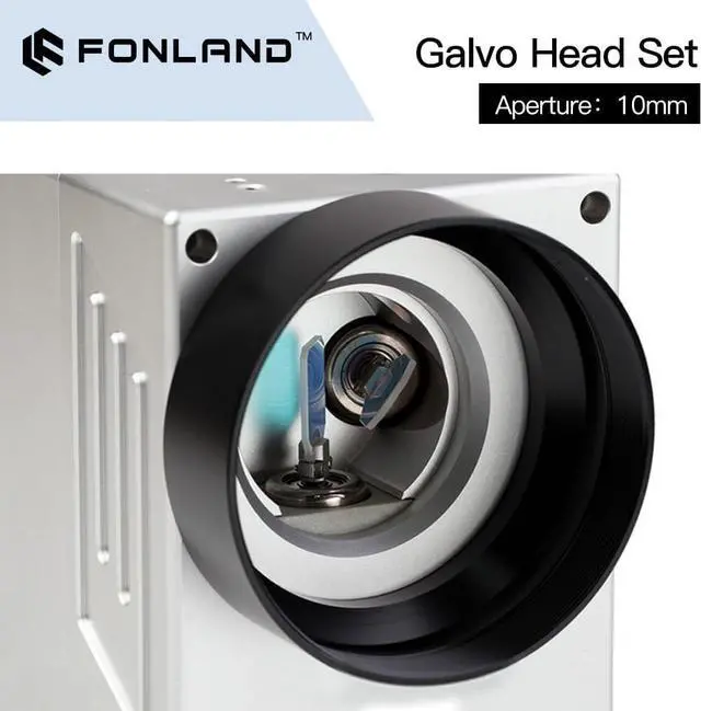 Alt view image 6 of 7 - SG7110 Fiber Laser Scanning Galvo Head Set 10.6um &1064nm & 355nm 10mm Galvanometer Scanner with Power Supply (No Red Light, 355nm UV Machine)