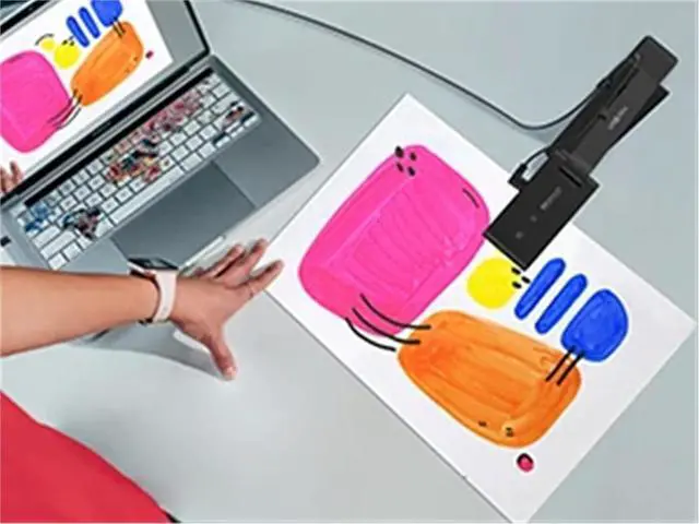 Alt view image 3 of 3 - VS5 Document Camera for Teachers 2K USB Visualizer with Mic, LED, Autofocus, A3 Size, for Windows/macOS/ChromeOS