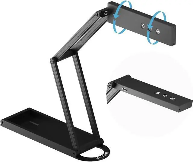 Alt view image 4 of 7 - Document Camera & Webcam 4K with Microphone, USB Visualiser, AutoFocus,Fold for Windows - Remote Teaching & Live Demo