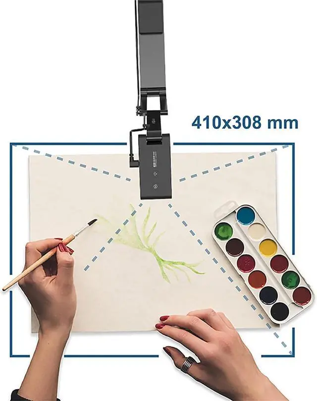 Alt view image 3 of 3 - VS5 Document Camera for Teachers 2K USB Visualizer with Mic, LED, Autofocus, A3 Size, for Windows/macOS/ChromeOS