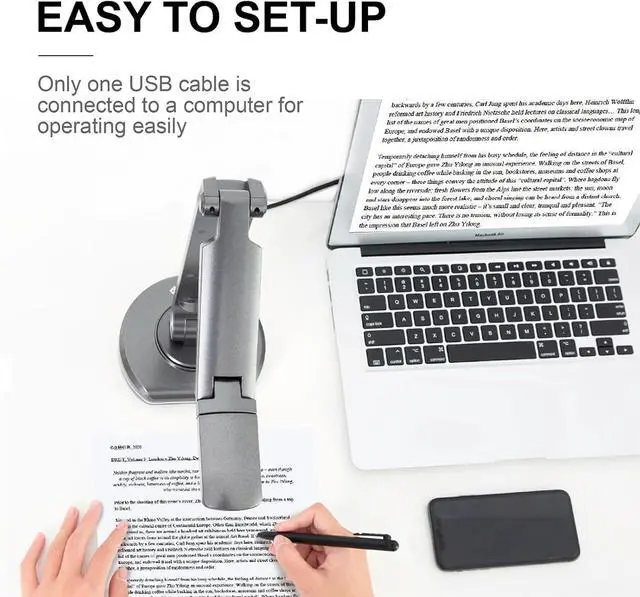 Alt view image 4 of 6 - V500s 8MP USB Visualiser/Document Camera, A3 Format, Distance Learning, Web Conferencing, for Mac, Windows, Chromebook