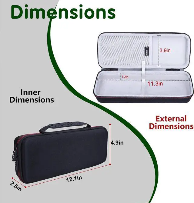 Alt view image 2 of 7 - L LTGEM Case Compatible with Canon Imageformula R10 / P-215Ii Portable Document Scanner, Black+Grey (Case Only)