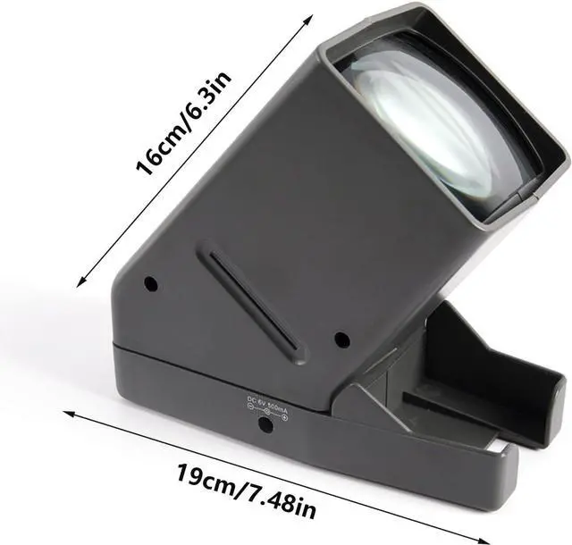 Alt view image 6 of 6 - 35mm Film and Slide Viewer 3X Magnification Illuminated LED Light USB Powered Film Negatives Magnifiers Replacement