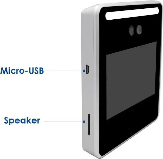Alt view image 5 of 7 - Time Clock 5-inch Touch Screen USB Face Recognition Door Access Control System Face Time Attendance Machine TCP/IP
