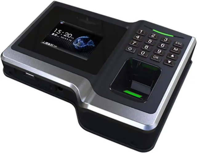 Alt view image 2 of 6 - Time Clock Fingerprint Time Attendance System Office Employee Biometric Attendance Machine