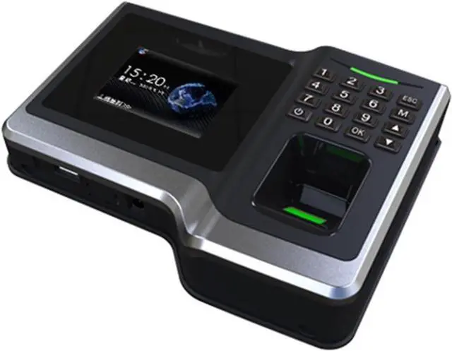Alt view image 4 of 6 - Time Clock Fingerprint Time Attendance System Office Employee Biometric Attendance Machine
