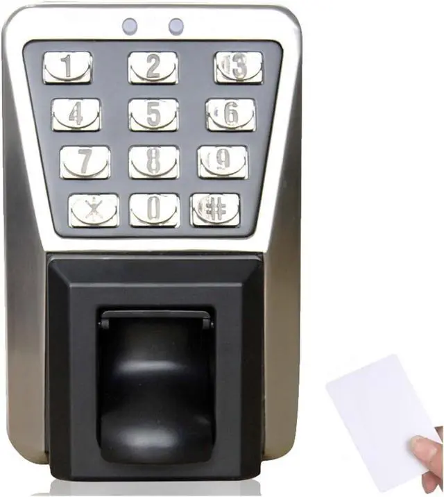 Alt view image 2 of 5 - Time Clock IP65 Waterproof Fingerprint Access Control and Time Attendance with Keypad TCP/IP RFID Card Door Access Control System