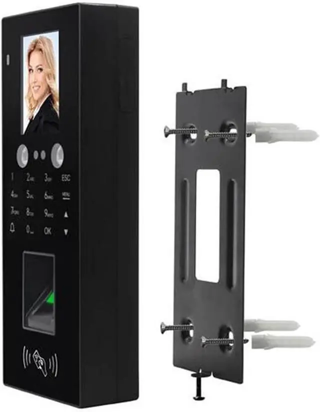 Alt view image 2 of 5 - Time Clocks Face Recognition Time Attendance System Access Control Face Fingerprint Password Attendance Access Control Machine,