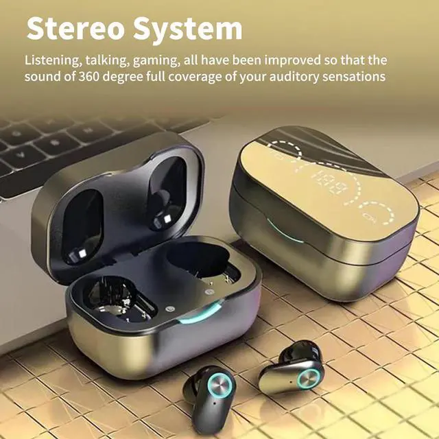 Alt view image 3 of 7 - Septpenta Language Translation Earbuds, 360 Degree Surround Sound, 5.3 Translation Headset with APP, Supports 144 Languages, for OS Android Devices (Black)