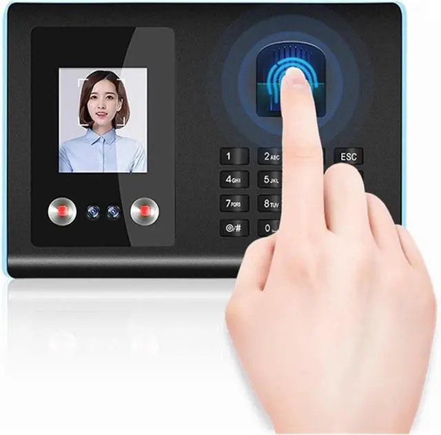 Alt view image 2 of 7 - FA01 Smart Attendance Machine Face+ Fingerprint+Password Employee Check in Equipment Recognition Apparatus Use for Office(Size:English)