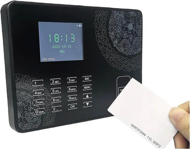 Main image of WiFi Proximity RFID 125khz IC 13.56mhz Card Time and Attendance Machine System Employee Management Clock System(Color:RFID 125khz,Size:Spanish)