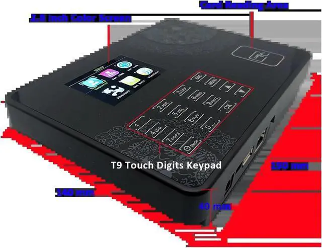 Alt view image 4 of 7 - WiFi Proximity RFID 125khz IC 13.56mhz Card Time and Attendance Machine System Employee Management Clock System(Color:RFID 125khz,Size:Spanish)
