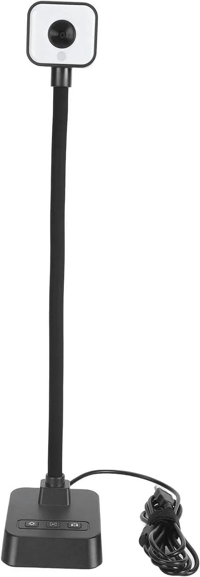 Main image of 4K USB Document Camera, Adjustable Image Inversion and Image Brightness, Foldable 30fps Doc Camera, Plug & Play, Dual Mic, for Web Conferencing, Live Demo, Compatible OS &