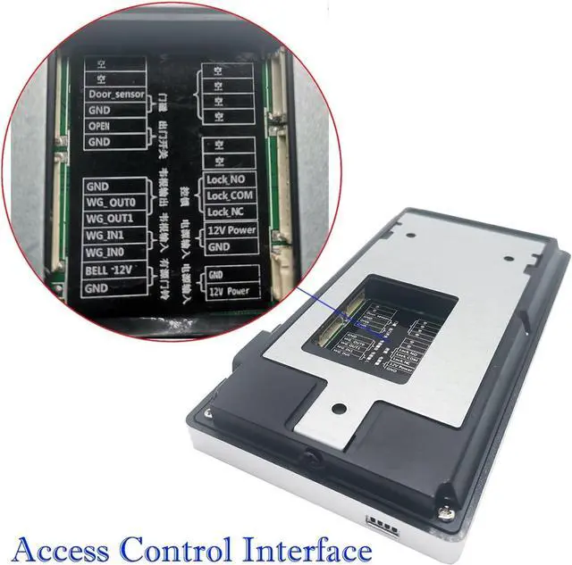 Alt view image 3 of 7 - High-Precision Time Clock TCP/IP Face Recognition Time Attendance Machine and Card Door Lock Access Control System Device with Excellent Expandability