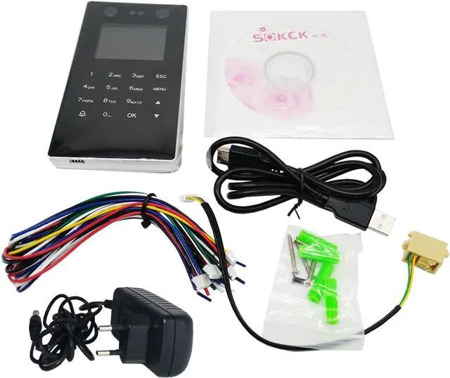 Alt view image 4 of 7 - High-Precision Time Clock TCP/IP Face Recognition Time Attendance Machine and Card Door Lock Access Control System Device with Excellent Expandability