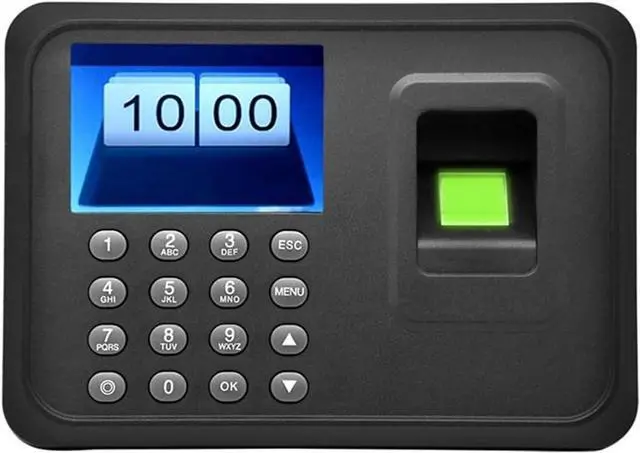Main image of High-Precision Time Clock 2.4'' TFT LCD Display Biometric USB Fingerprint Attendance Machine Free Software Password Employee Checking-in Reader with Excellent Expandability