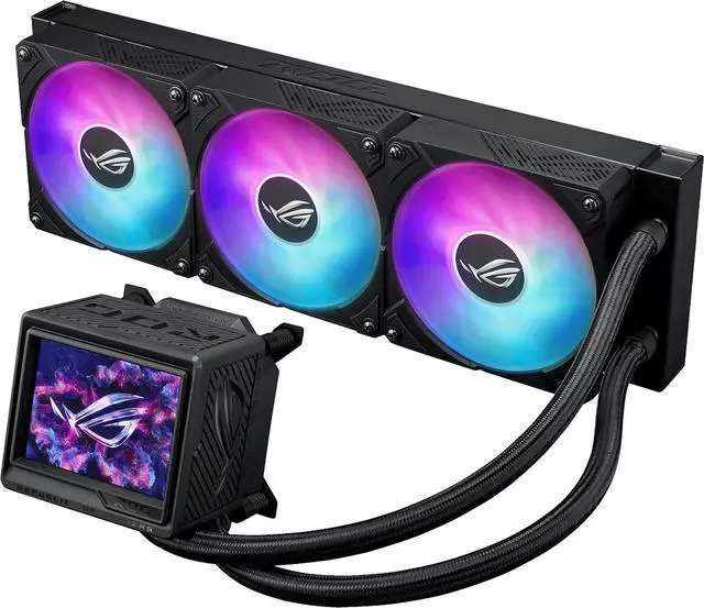 Alt view image 7 of 7 - ASUS ROG RYUJIN III 360 ARGB EXTREME all-in-one AIO CPU liquid cooler, AMD Ryzen 9000 & Intel® Core Ultra Ready, Asetek Gen8 V2 pump; high airflow static pressure magnetic fans; customizable 3.5" LCD