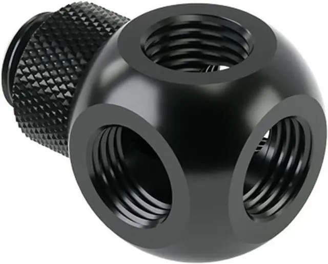 Main image of Barrow G1/4" 5-Way Ball Fitting, Rotary, Black