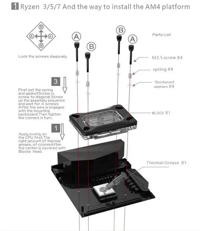 Alt view image 7 of 7 - Bykski CPU-RAY-MK-M High-Efficiency CPU Water Cooling Block - Featuring High Flow Optimized 0.2mm Fins - Clean Design - for AMD AM5/AM4 - SWRX8 - STRX4 - TR4 - SP3
