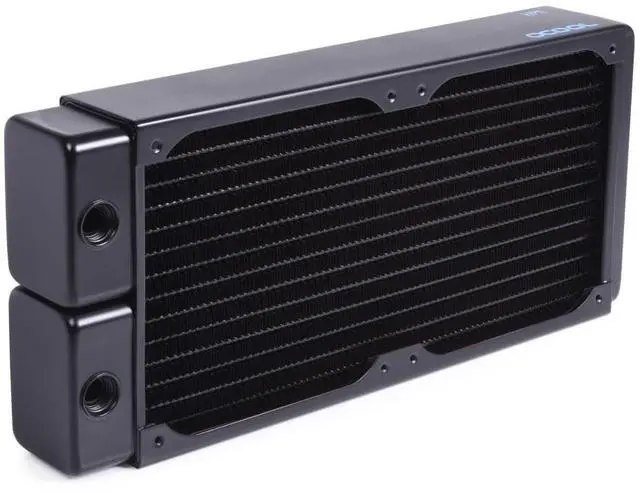 Alt view image 4 of 7 - Alphacool 14439 NexXxoS HPE-45 Full Copper 240mm Radiator