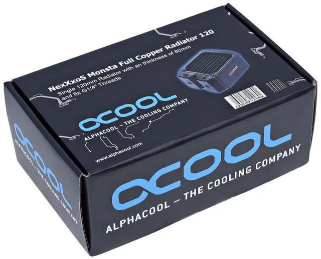 Alt view image 6 of 6 - Alphacool 14180 NexXxoS Monsta 120mm Radiator Water Cooling Radiators