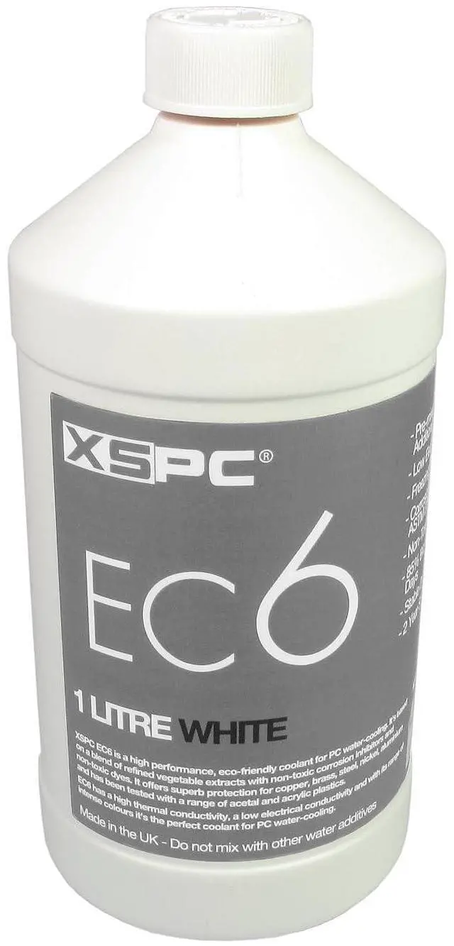 Main image of XSPC EC6 High Performance Premix PC Coolant, Opaque, 1000 mL, White