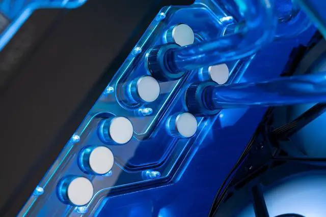 Alt view image 3 of 3 - Odestar EK CryoFuel Premixed Transparent Liquid Coolant Navy Blue 1L - 100% Biodegradable, Non-Toxic, Low Conductivity, Compatible with Acrylic, POM Acetal, Rubber - Desktop PC Cooling System