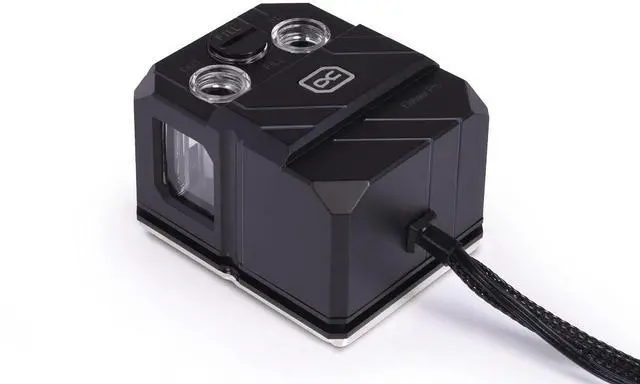 Alt view image 4 of 6 - Alphacool Eisbaer Pro Aurora (Solo) CPU Water Block and Pump, Digital RGB, 64 x 79 x 54.3mm, CPU Cooler, Desktop